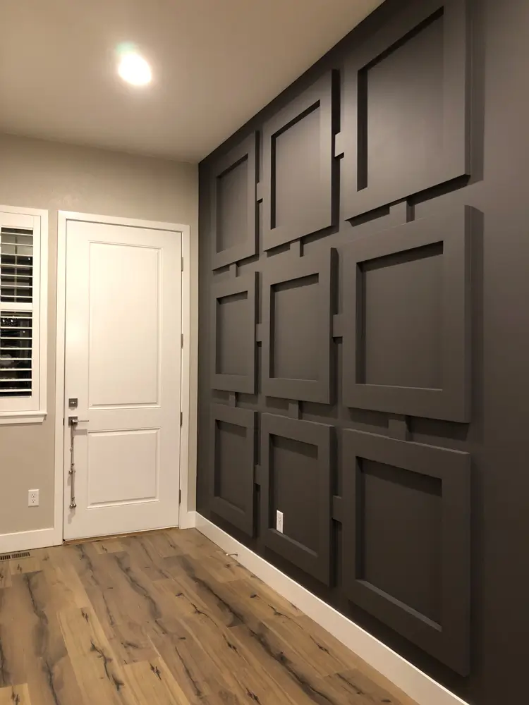 Square Paneled Wall Installation